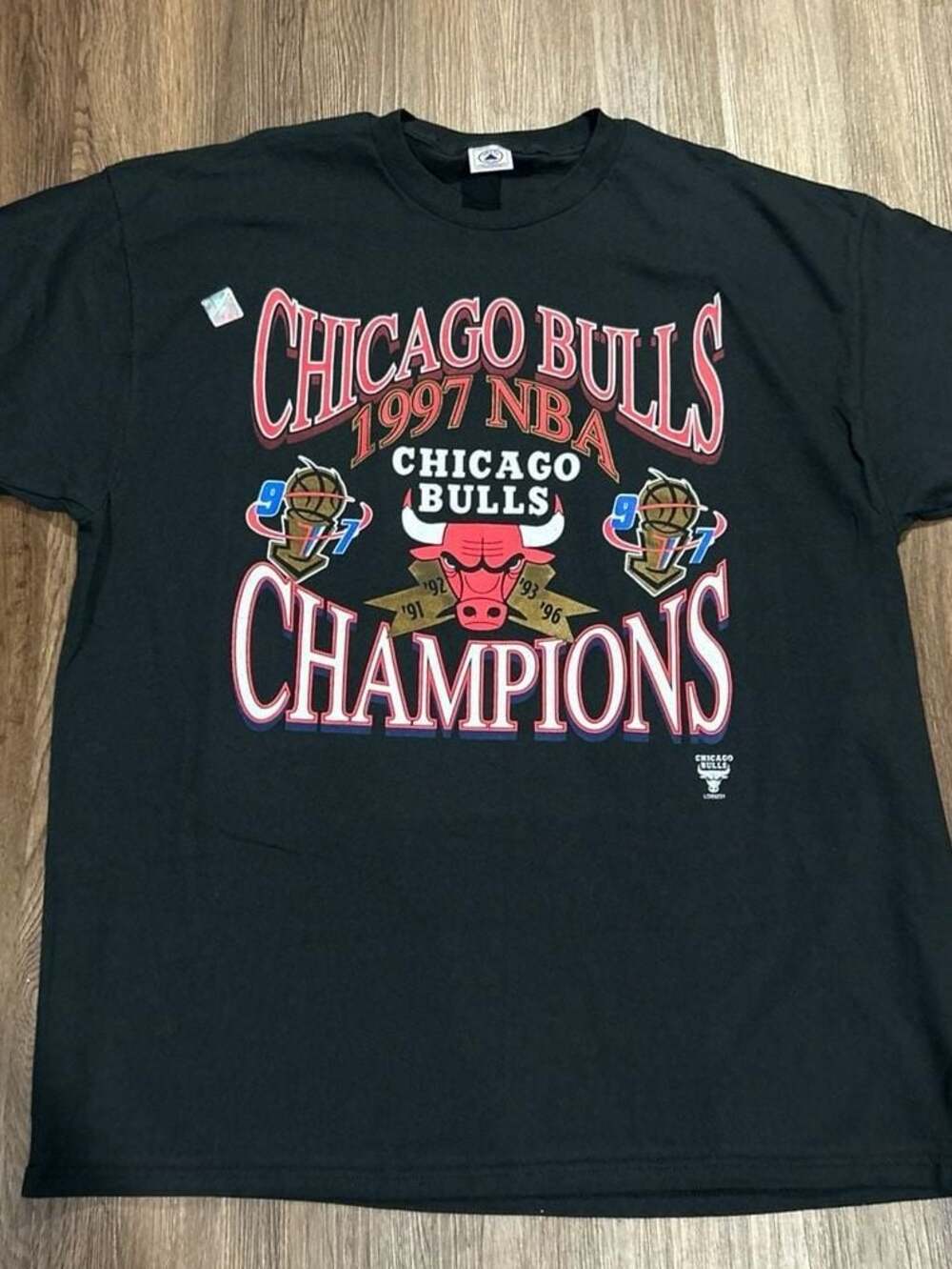 Vintage 1997 Chicago Bulls NBA Champions T-Shirt XXL Delta Pro Weight New